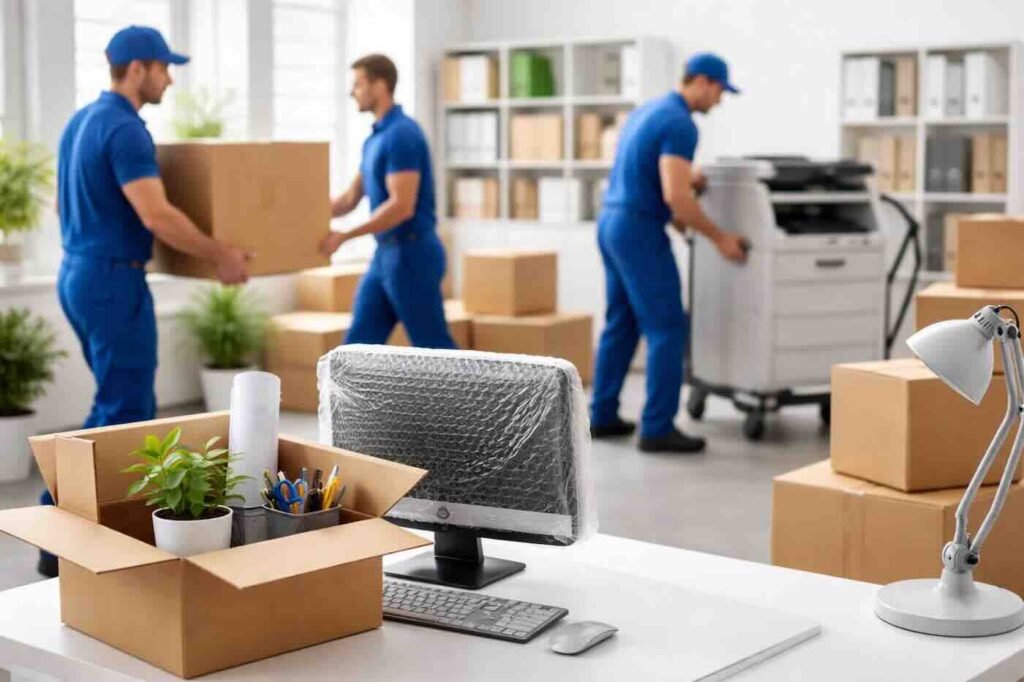 Professional office relocation services by Jet Cargo Packers and Movers with secure packing and safe transport across India